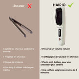 Brosse HAIRIO sans fil — compacte et nomade