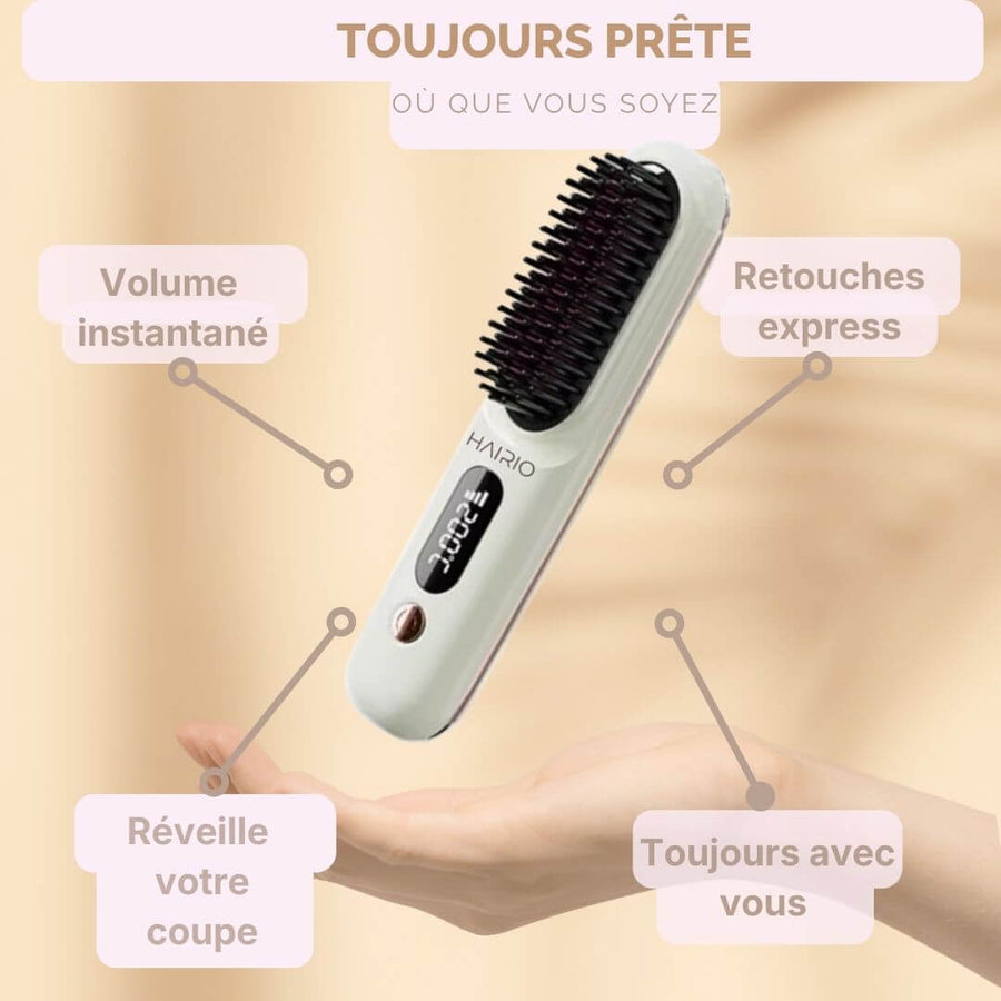 Résultat lissage HAIRIO — cheveux lisses et brillants