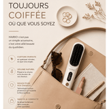 Détails et finitions de la brosse lissante HAIRIO