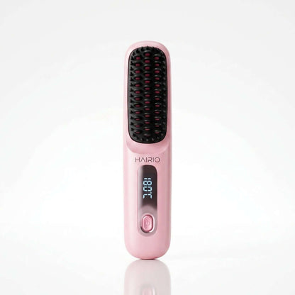 HAIRIO brosse lissante couleur Rose poudré