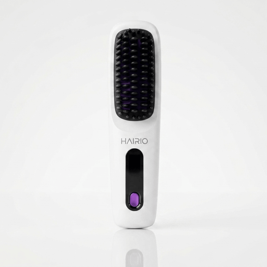 HAIRIO brosse lissante couleur Blanc perle