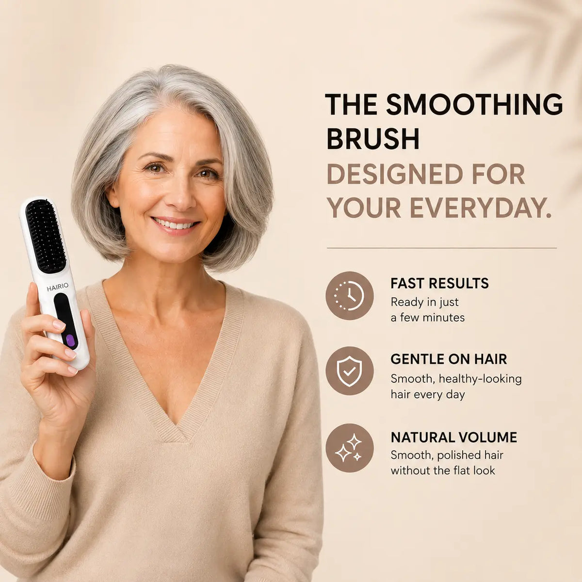 EN | HAIRIO smoothing brush for everyday styling
